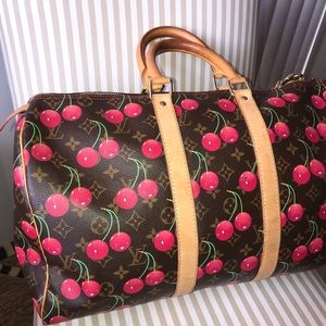 Louis Vuitton Keepall Monogram Cerise (Cherry)